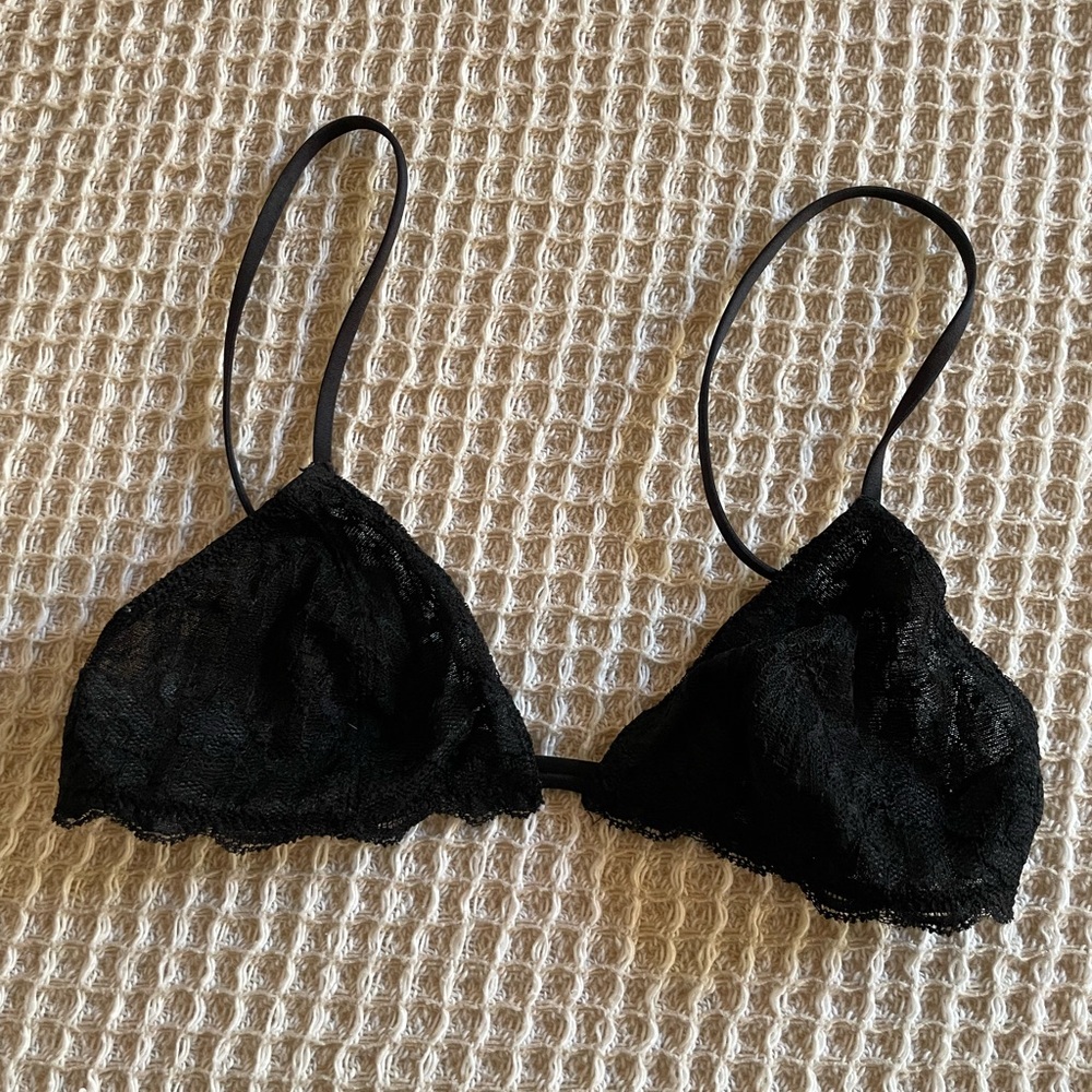 Free People black lace bra